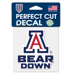 Wholesale-Arizona Wildcats SLOGAN Perfect Cut Color Decal 4" x 4"