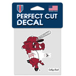 Arkansas Razorbacks /College Vault BASEBALL Perfect Cut Color Decal 4" x 4"