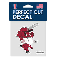 Arkansas Razorbacks /College Vault BASEBALL Perfect Cut Color Decal 4" x 4"