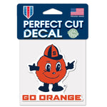 Wholesale-Syracuse Orange SLOGAN Perfect Cut Color Decal 4" x 4"