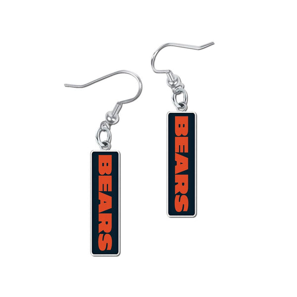 Chicago Bears Earrings Jewelry Carded RECTANGLE