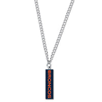 Denver Broncos Necklace w/Charm Jewelry Card