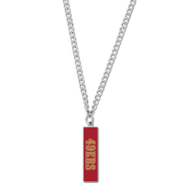 San Francisco 49ers Necklace w/Charm Jewelry Card