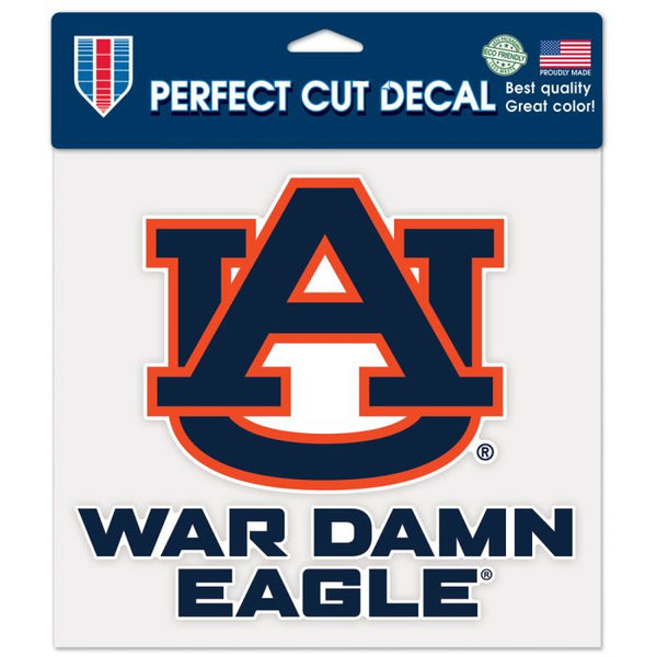 Wholesale-Auburn Tigers SLOGAN Perfect Cut Color Decal 8" x 8"