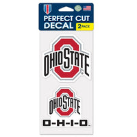 Wholesale-Ohio State Buckeyes Perfect Cut Decal Set of two 4"x4"