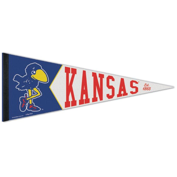 Wholesale-Kansas Jayhawks /College Vault Premium Pennant 12" x 30"