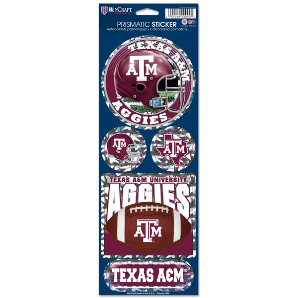 Texas A&M Aggies Prismatic Decal 4" x 11"