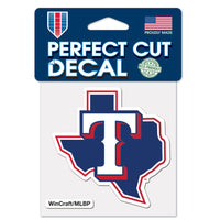 Texas Rangers State Shape Perfect Cut Color Decal 4" x 4"
