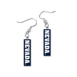 Nevada Wolf Pack Earrings Jewelry Carded RECTANGLE