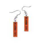 Oklahoma State Cowboys Earrings Jewelry Carded RECTANGLE