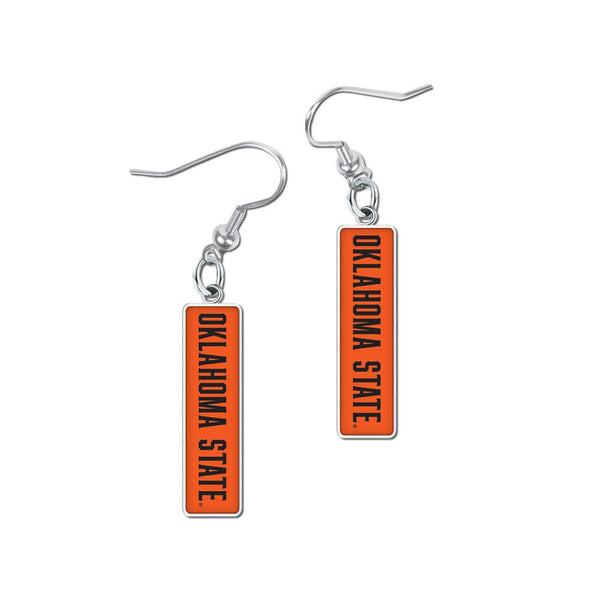Oklahoma State Cowboys Earrings Jewelry Carded RECTANGLE