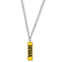 Iowa Hawkeyes Necklace w/Charm Jewelry Card