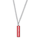 Nebraska Cornhuskers Necklace w/Charm Jewelry Card