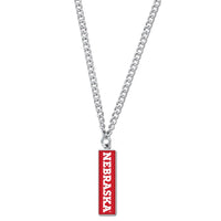 Nebraska Cornhuskers Necklace w/Charm Jewelry Card