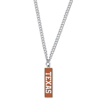 Texas Longhorns Necklace w/Charm Jewelry Card