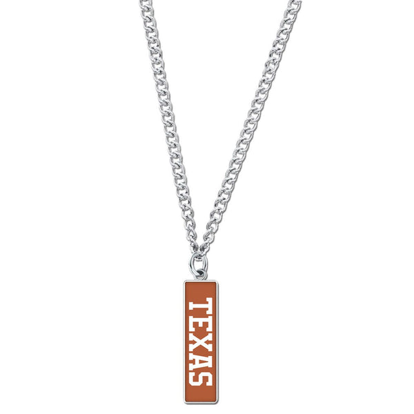 Texas Longhorns Necklace w/Charm Jewelry Card