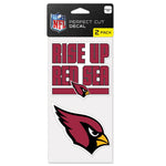 Arizona Cardinals Slogan Perfect Cut Decal Set of two 4"x4"