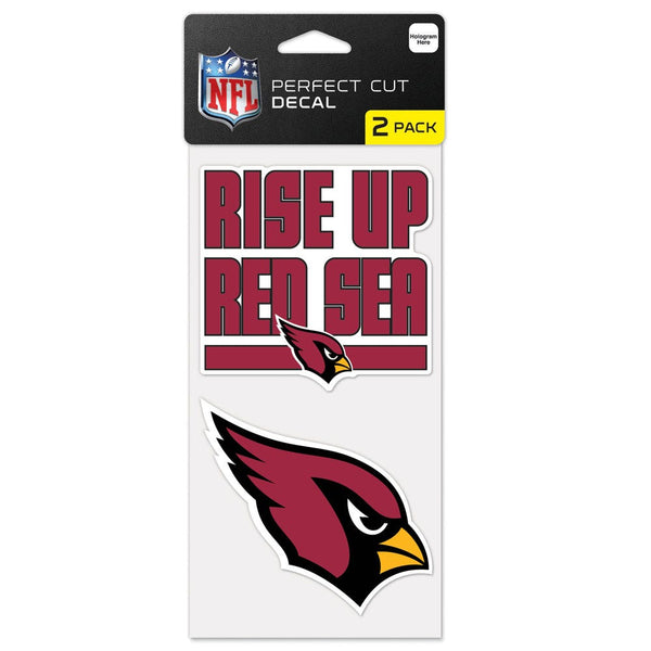 Arizona Cardinals Slogan Perfect Cut Decal Set of two 4"x4"
