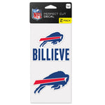 Buffalo Bills Slogan Perfect Cut Decal Set of two 4"x4"