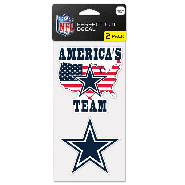 Dallas Cowboys Slogan Perfect Cut Decal Set of two 4"x4"