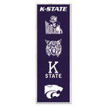 Kansas State Wildcats / Vintage Collegiate EVOLUTION Wood Sign 6" x 17"