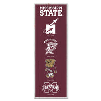 MISSISSIPPI STATE BULLDOGS / Vintage Collegiate EVOLUTION Wood Sign 6" x 17"