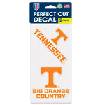 Wholesale-Tennessee Volunteers SLOGAN AND LOGO Perfect Cut Decal Set of two 4"x4"