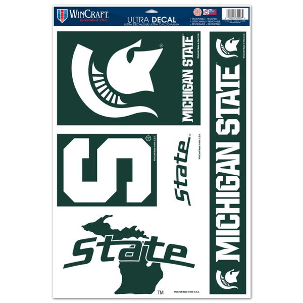 Wholesale-Michigan State Spartans Multi Use Decal 11" x 17"