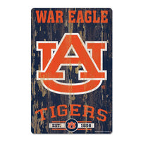 Wholesale-Auburn Tigers Wood Sign 11" x 17" 1/4" thick