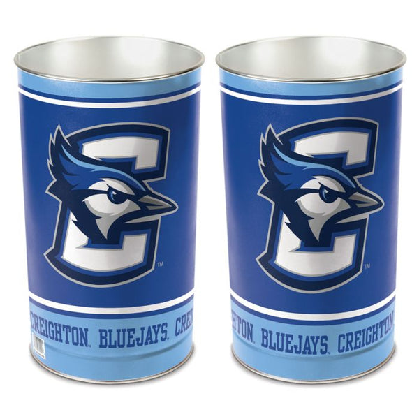 Wholesale-Creighton Bluejays Wastebasket - tapered 15"H