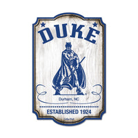 Duke Blue Devils /College Vault Wood Sign 11" x 17" 1/4" thick