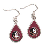 Wholesale-Florida State Seminoles tear Earrings Jewelry Carded Tear Drop