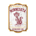 Minnesota Golden Gophers /College Vault Wood Sign 11" x 17" 1/4" thick