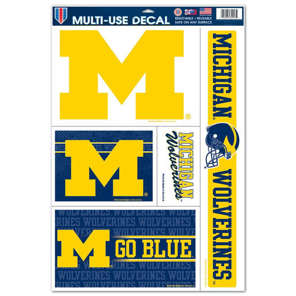 Michigan Wolverines Multi Use Decal 11" x 17"