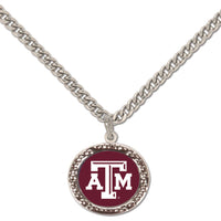 Texas A&M Aggies Necklace w/Charm Jewelry Card
