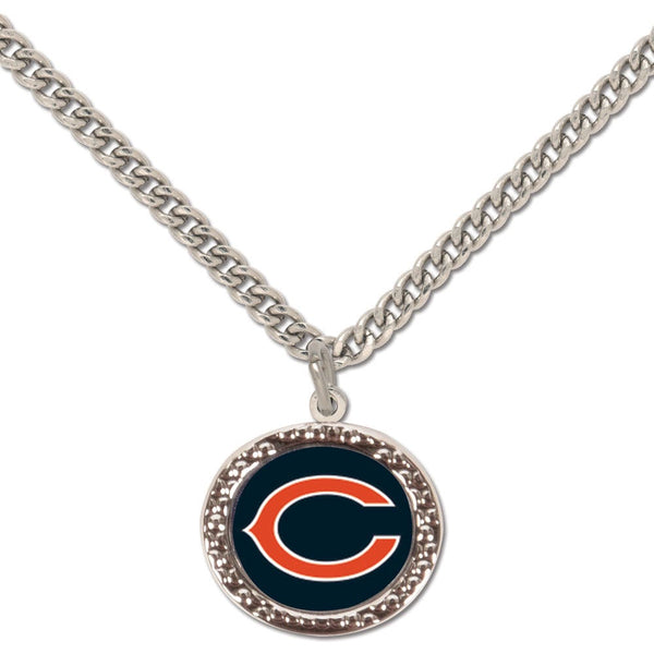 Chicago Bears Necklace w/Charm Jewelry Card
