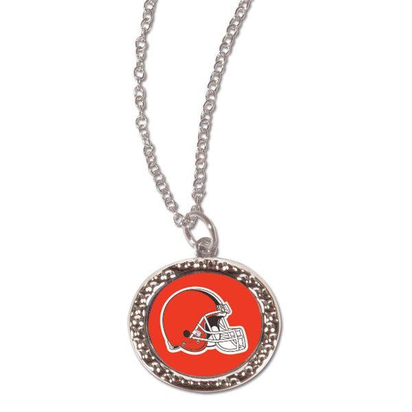 Cleveland Browns Necklace w/Charm Jewelry Card