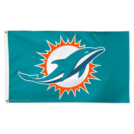 Miami Dolphins Flag - Deluxe 3' X 5'