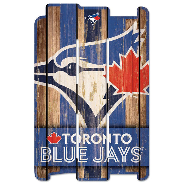 Toronto Blue Jays Wood Fence Sign