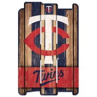 Minnesota Twins Wood Fence Sign