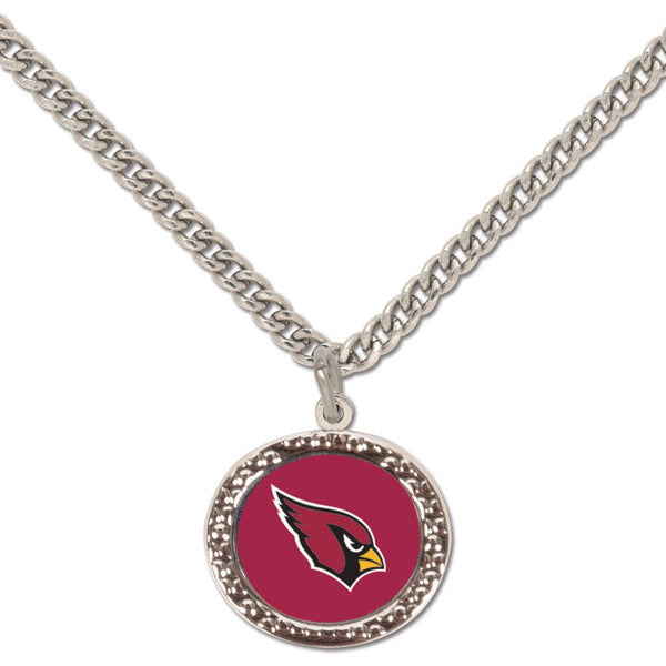 Arizona Cardinals Necklace w/Charm Jewelry Card