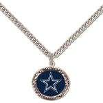 Dallas Cowboys Necklace w/Charm Jewelry Card