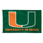 Miami Hurricanes Flag - Deluxe 3' X 5'