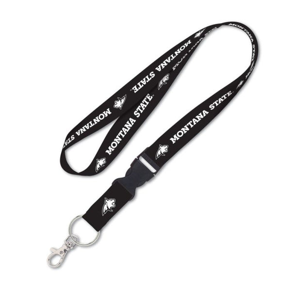 Wholesale-Montana State Bobcats BLACKOUT Lanyard w/detachable buckle 1"