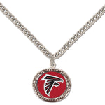 Atlanta Falcons Necklace w/Charm Jewelry Card