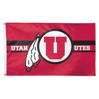 Wholesale-Utah Utes Flag - Deluxe 3' X 5'