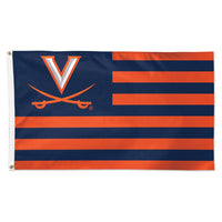 Virginia Cavaliers / Stars and Stripes NCAA STRIPES Flag - Deluxe 3' X 5'