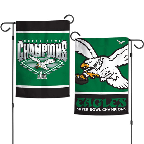 Super Bowl Champions Philadelphia Eagles Garden Flags 2 sided 12.5" x 18"
