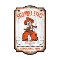 Wholesale-Oklahoma State Cowboys /College Vault Wood Sign 11" x 17" 1/4" thick