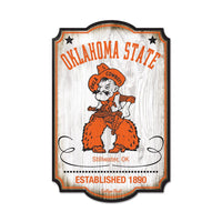 Oklahoma State Cowboys /College Vault Wood Sign 11" x 17" 1/4" thick